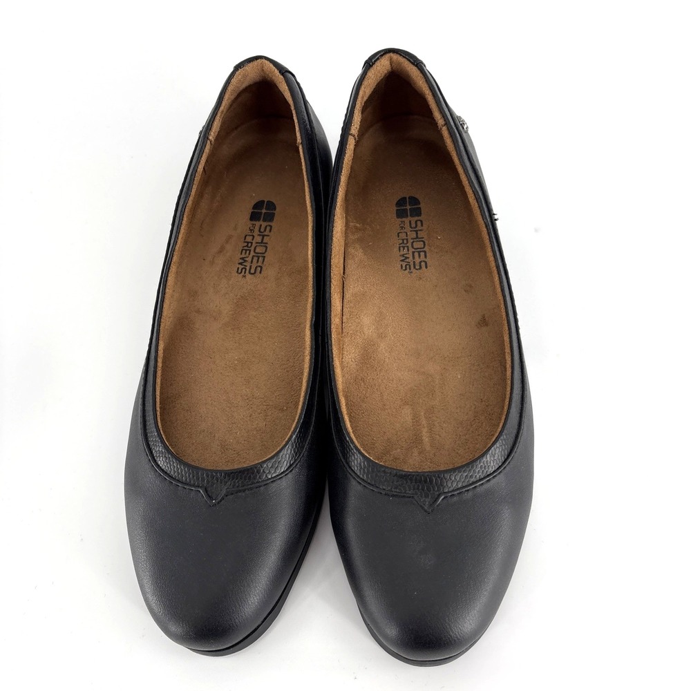 Shoes for Crews Reese Work Shoes Womens 7 Black Non Slip Work Slip Resistant - Picture 1 of 7